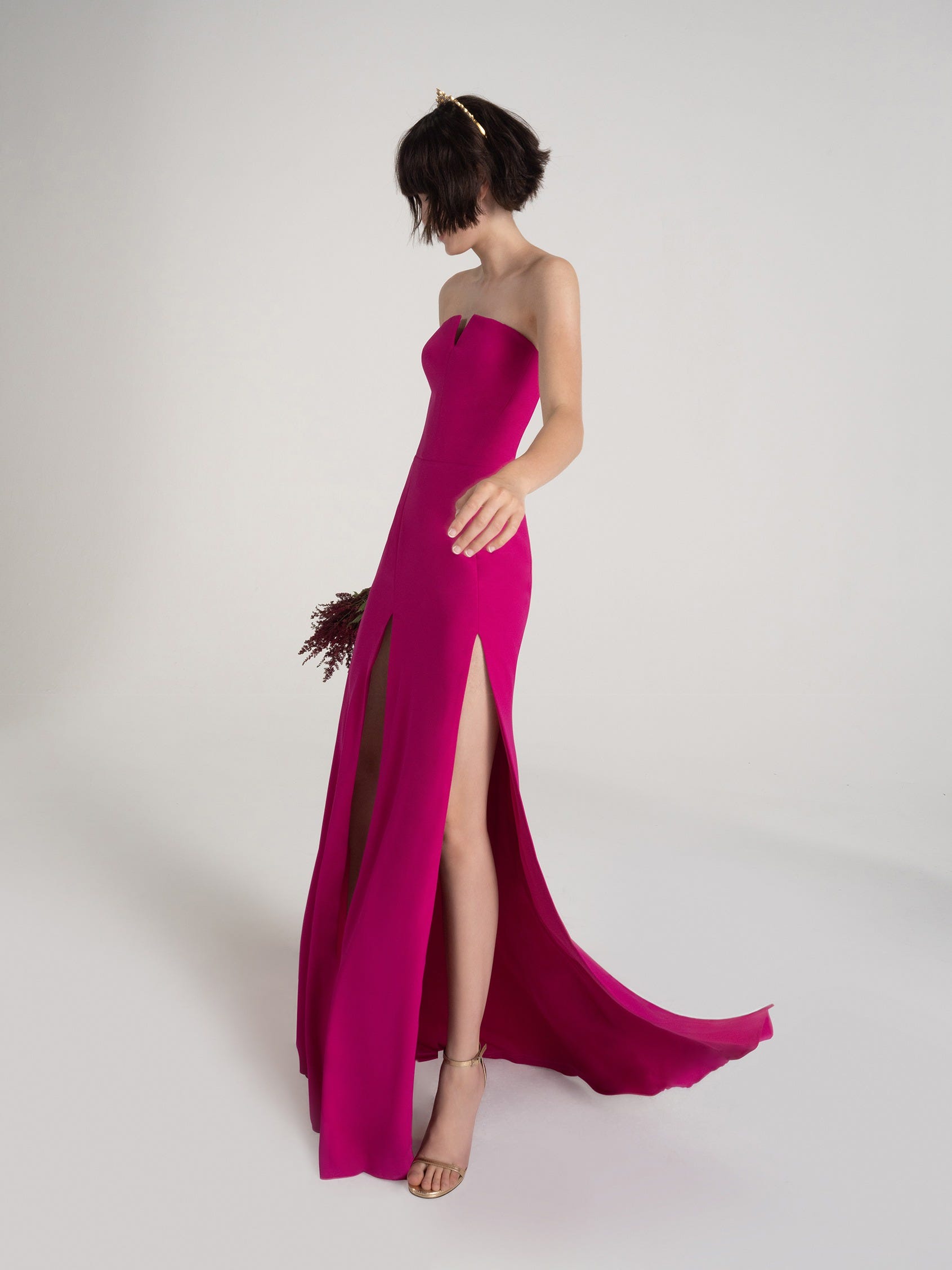 ALBERTINE | Strapless sheath party dress | Vera Wang Bridesmaids