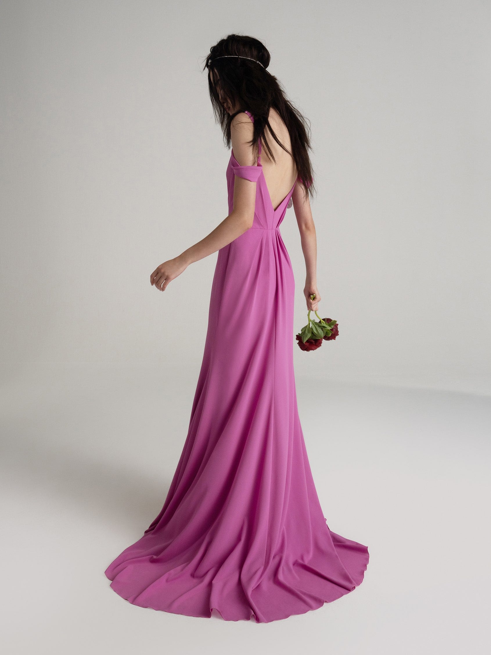 Georgette hotsell bridesmaid dress