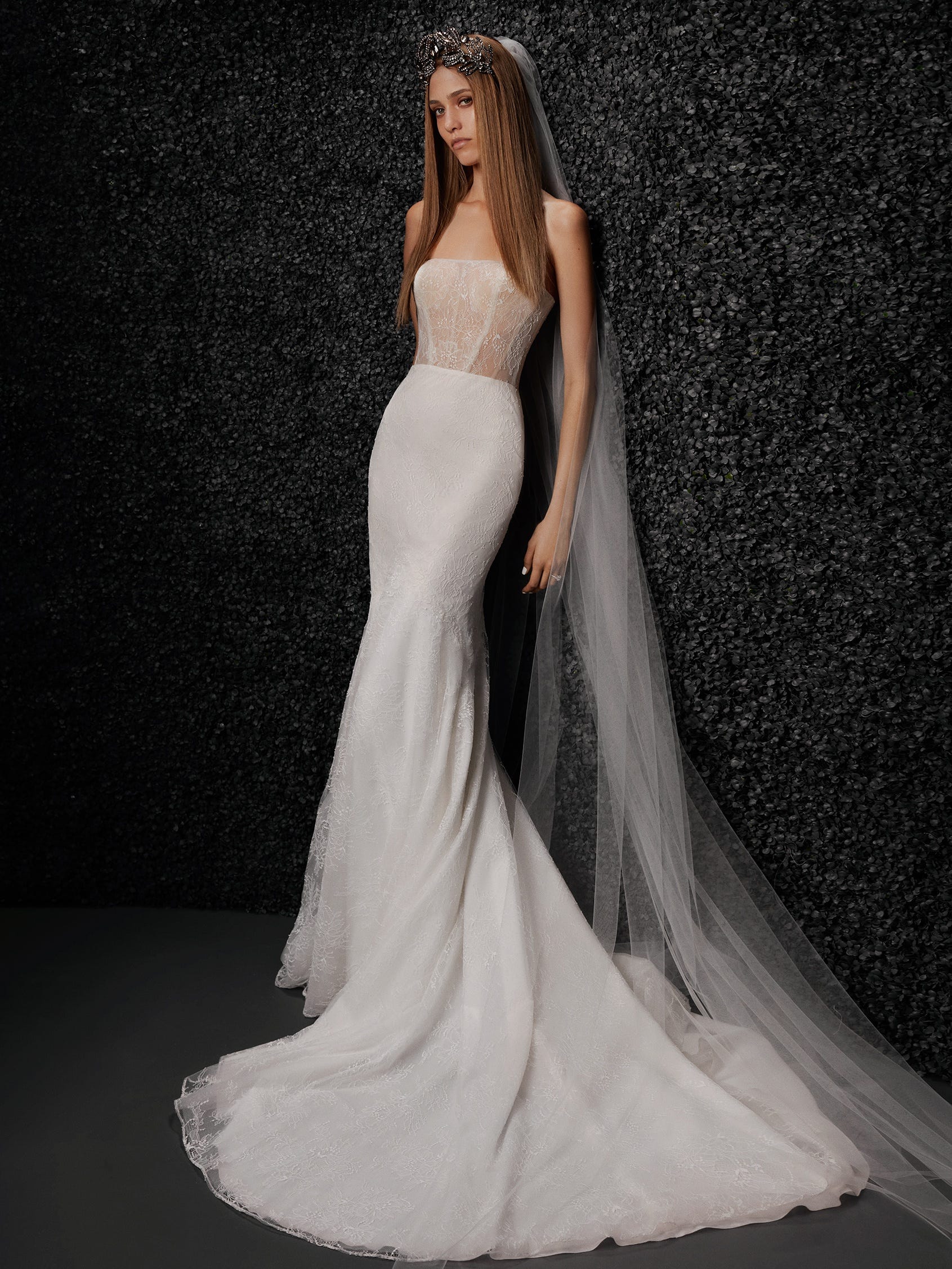 White by vera wang 2025 corded lace wedding dress