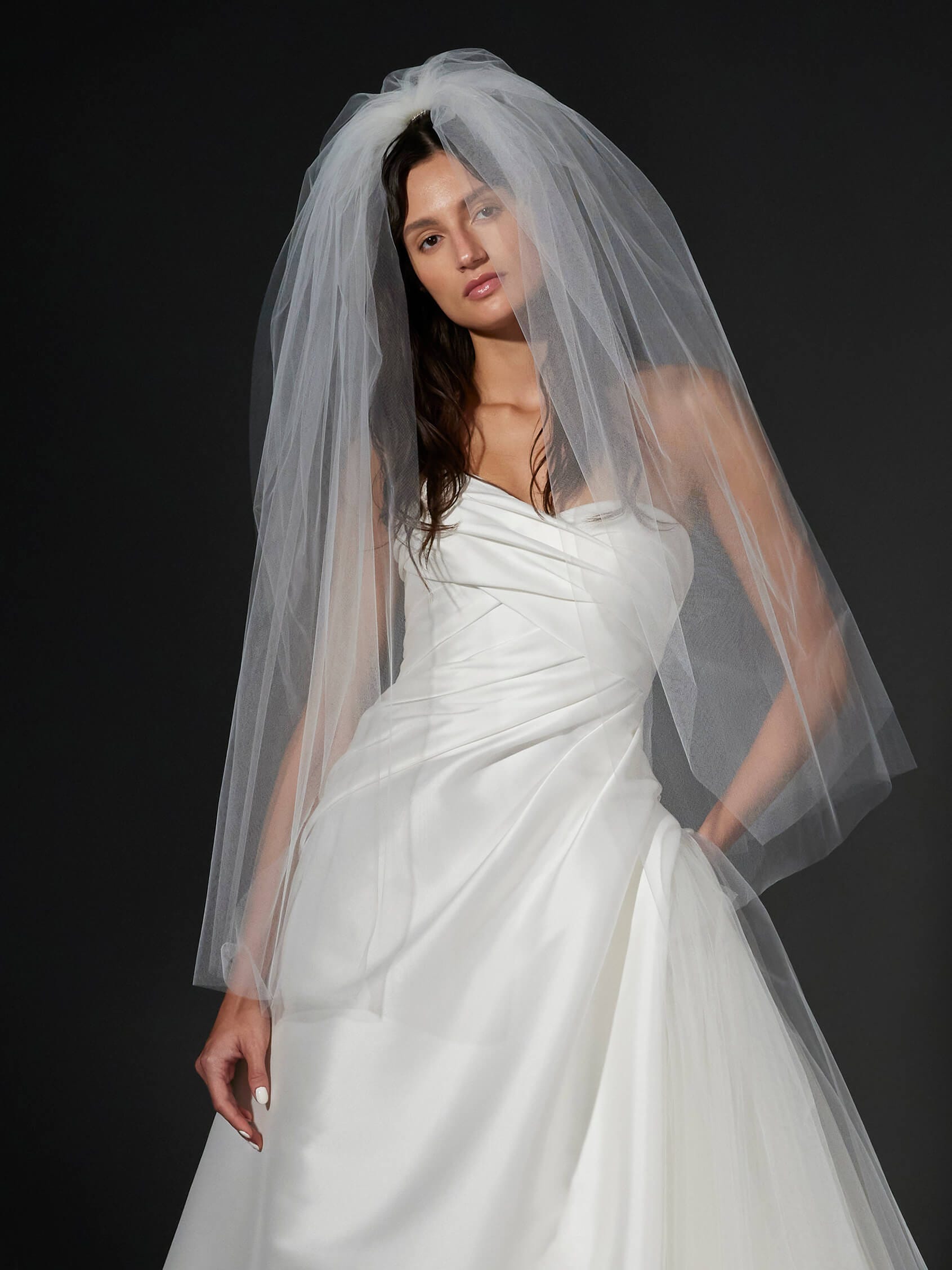 White by fashion vera wang veil